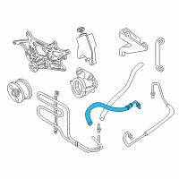 OEM 2004 Chevrolet Blazer Hose, P/S Gear Outlet Diagram - 26056367