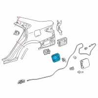 OEM 2016 Toyota Camry Fuel Pocket Diagram - 61725-06010