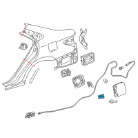 OEM 2016 Toyota Camry Fuel Door Spring Diagram - 77360-02030