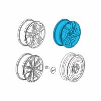 OEM GMC Terrain Wheel, Alloy Diagram - 22968932
