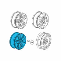 OEM GMC Wheel, Alloy Diagram - 84546074