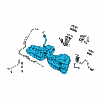 OEM 2010 BMW M5 Plastic Fuel Tank With Filler Pipe Diagram - 16-14-7-177-011