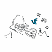 OEM 2007 BMW 525xi Fuel Filter With Pressue Regulator Diagram - 16-11-7-373-514