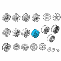OEM 2010 BMW 335i Light Alloy Rim Diagram - 36-11-6-793-675