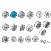 OEM 2010 BMW 335i Star Spoke 158 Individual Rim Diagram - 36-11-6-775-596