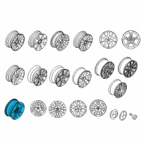 OEM 2010 BMW 335i xDrive Light Alloy Rim Diagram - 36-11-6-780-907