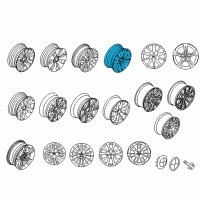 OEM 2010 BMW 335i Light Alloy Rim Diagram - 36-11-6-775-599