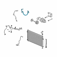 OEM Acura Hose, Discharge Diagram - 80315-TK4-A01