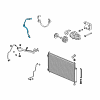 OEM Acura Hose, Suction Diagram - 80311-TK4-A01