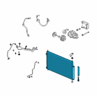 OEM 2011 Acura TL Condenser Assembly Diagram - 80110-TK4-A01