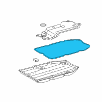 OEM Lexus GS350 Automatic Transmission Oil Pan Gasket Diagram - 35168-50010