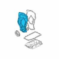 OEM 1997 Chevrolet Cavalier Front Cover Diagram - 24576620