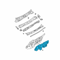 OEM 1998 Nissan Maxima INSULATOR-Dash Lower, Front Diagram - 67810-40U00