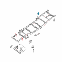 OEM 2010 Nissan Titan Bracket Assembly-Rear Shock Absorb Diagram - 50420-7S230