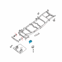 OEM 2006 Nissan Titan Bracket-Front Shock ABSORBER Mounting, RH Diagram - 50412-7S030