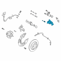 OEM Ford Escape Caliper Diagram - DG9Z-2553-C