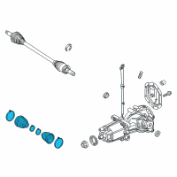 OEM Mercury Boot Kit Diagram - AE5Z-3A331-C