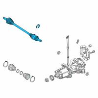 OEM 2008 Ford Fusion Axle Assembly Diagram - AE5Z-4K138-A