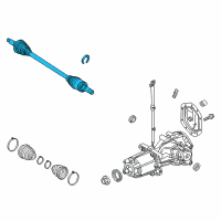 OEM 2007 Mercury Milan Axle Assembly Diagram - AE5Z-4K138-A