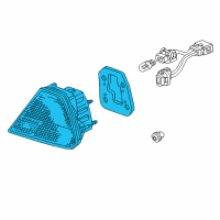 OEM 2001 Honda Accord Lamp Unit, R. Tail Diagram - 33501-S82-A01