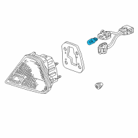 OEM 1999 Honda Accord Bulb (12V32/2Cp) (Wedge Base) Diagram - 34906-S82-A01