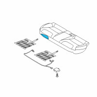 OEM 2020 Kia Niro Pad Assembly-Rear Seat Cushion Diagram - 89150G5000