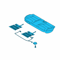OEM 2022 Kia Niro Cushion Assembly-Rear Seat Diagram - 89100G5000AY1