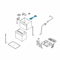 OEM Nissan Frame-Battery Fix Diagram - 24427-CA000