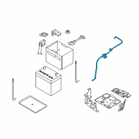 OEM 2012 Nissan Cube Cable Assy-Battery Earth Diagram - 24080-1FD0A