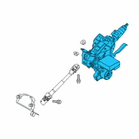 OEM Toyota Yaris Column Assembly Diagram - 45250-WB013