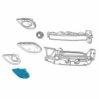 OEM Dodge Bezel-Fog Lamp Diagram - 68226548AA