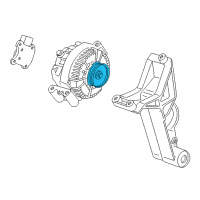 OEM 1997 Ford Thunderbird Pulley Diagram - F6ZZ-10344-A2A