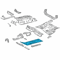 OEM 2020 Toyota Corolla Floor Pan Diagram - 5811110201