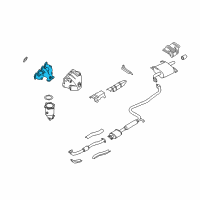 OEM 2000 Nissan Altima Exhaust Manifold Diagram - 14004-0Z801