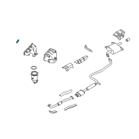 OEM 1995 Nissan 240SX Gasket-Exhaust Manifold, A Diagram - 14036-53F01