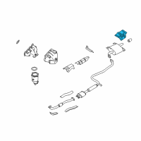 OEM 1998 Nissan Altima INSULATOR-Heat, Trunk Floor Diagram - 74772-0E000