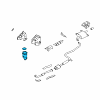 OEM 1999 Nissan Altima Three Way Catalytic Converter Diagram - B0800-5E500