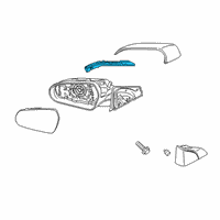 OEM Hyundai Veloster N Lamp Assembly-Outside Mirror, LH Diagram - 87614-J3000