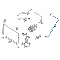 OEM Infiniti Q50 Heat EXCHANGER-Internal Diagram - 92446-4GF0A