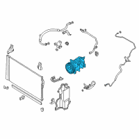 OEM Infiniti Q60 Compressor-Air Conditioner Diagram - 92600-5CA0B
