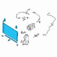 OEM 2022 Infiniti Q50 CONDENSER & LIQUID TANK ASSY Diagram - 92100-5CF0B