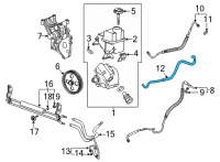 OEM 2020 Chevrolet Silverado 2500 HD Outlet Hose Diagram - 84150118