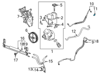 OEM 2010 Buick Lucerne Inlet Hose Seal Diagram - 26001594