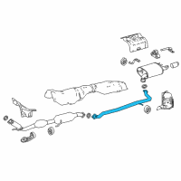 OEM 2019 Toyota Camry Intermed Pipe Diagram - 17420-F0021