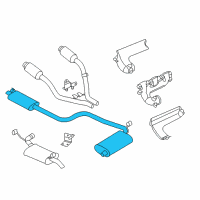 OEM 2002 Chrysler Concorde MUFFLER-Exhaust Diagram - 4581373AJ