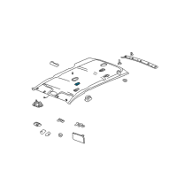 OEM 2003 Saturn Vue Housing, Dome Lamp *Shale Diagram - 10394781