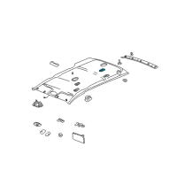 OEM 2003 Saturn Vue Housing-Cargo Lamp *Shale Diagram - 22673214