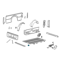 OEM 2013 Ford F-350 Super Duty Mount Bolt Nut Diagram - -W708770-S436