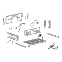 OEM 2007 Ford F-250 Super Duty Mount Bolt Diagram - -W714262-S902