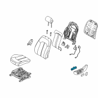 OEM Hyundai Switch Assembly-Power Front Seat LH Diagram - 88191-C1500